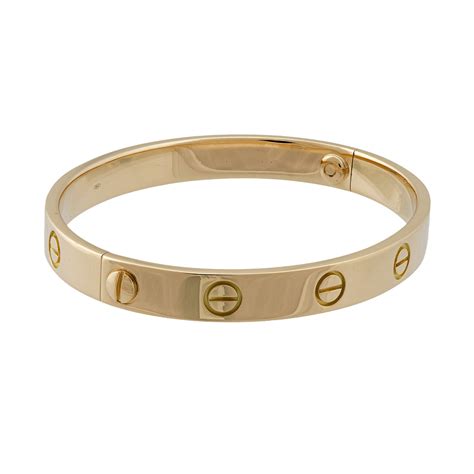 cartier gold love bracelet|cartier love bracelet gold 17cm.